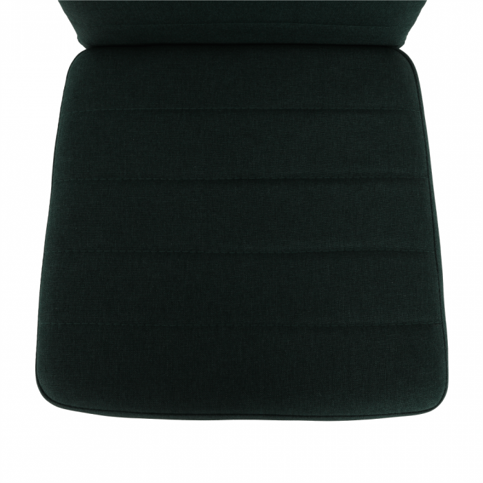 Scaun, material textil smarald/cadru metalic negru, COLETA NOVA [3]