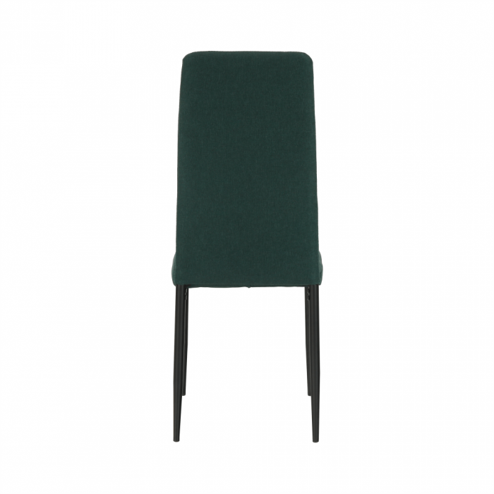 Scaun, material textil smarald/cadru metalic negru, COLETA NOVA [8]