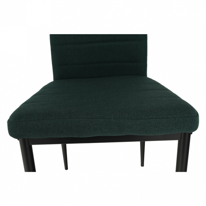 Scaun, material textil smarald/cadru metalic negru, COLETA NOVA [2]