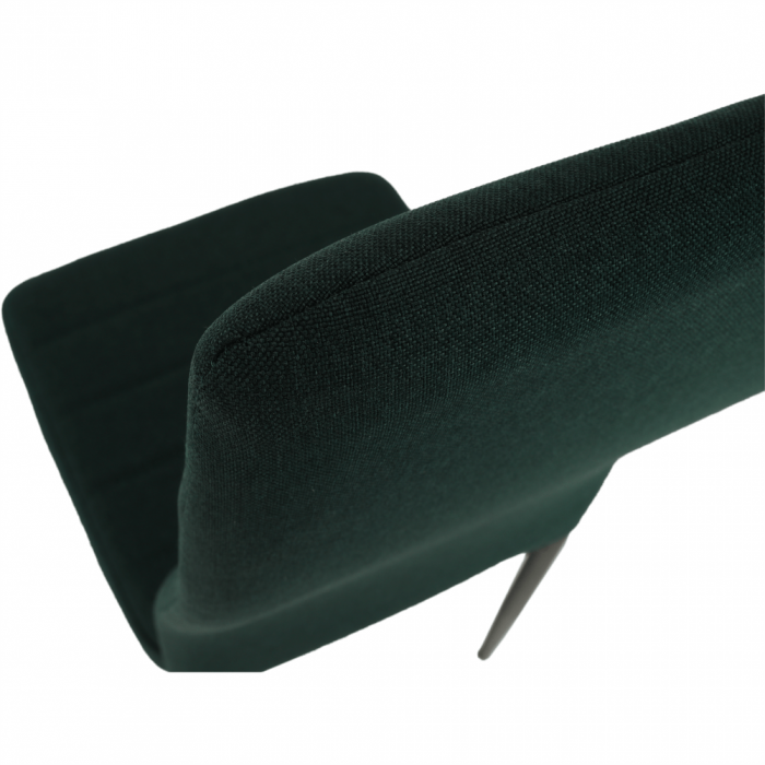 Scaun, material textil smarald/cadru metalic negru, COLETA NOVA [10]