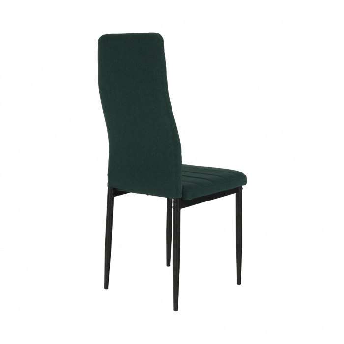 Scaun, material textil smarald/cadru metalic negru, COLETA NOVA [7]