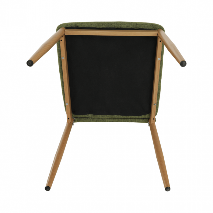 Scaun, material textil verde/cadru metalic fag, COLETA NOVA [5]