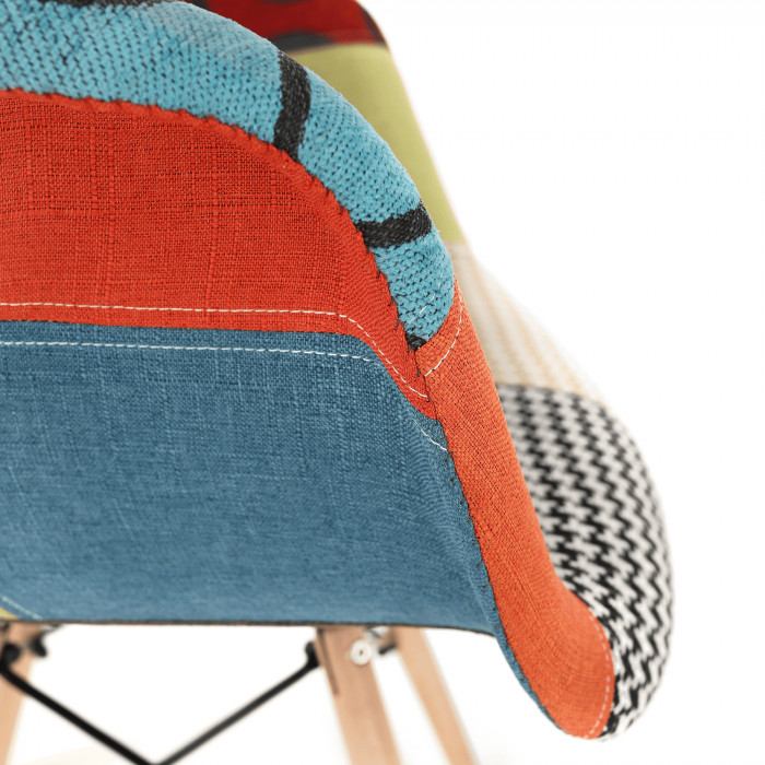 Scaun, patchwork/fag, TOBO 4 NEW [3]