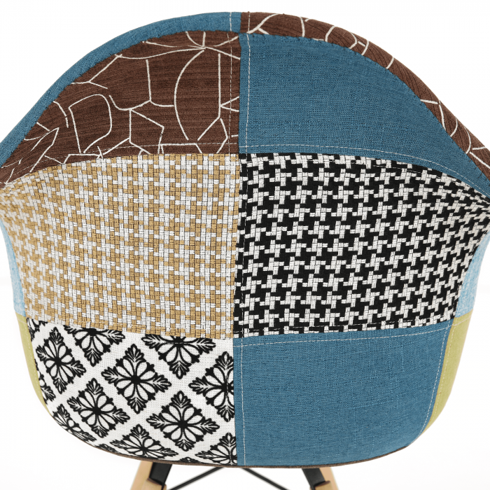 Scaun, patchwork/fag, TOBO 4 NEW [4]