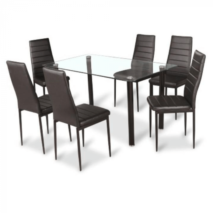 Scaun, piele eco neagră/metal negru, COLETA NOVA [2]