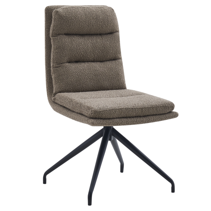 Scaun pivotant, bej/negru, LINA [2]