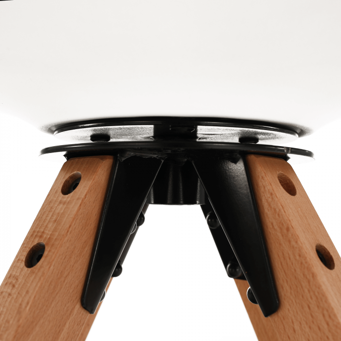 Scaun pivotant elegant, alb, ETOSA [14]