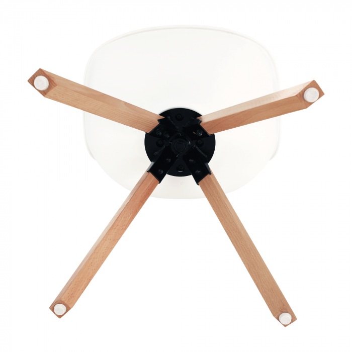 Scaun pivotant elegant, alb, ETOSA [12]