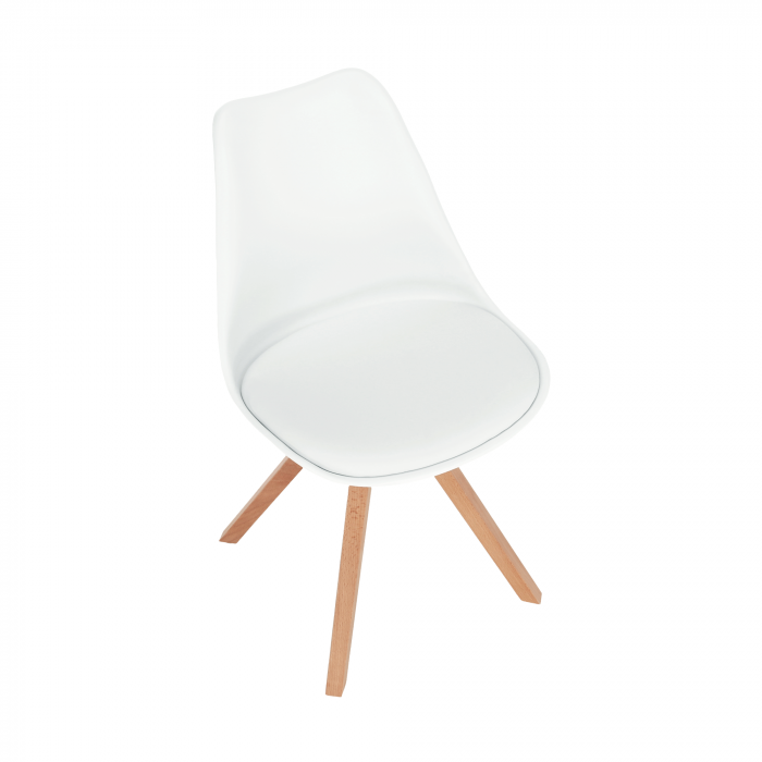 Scaun pivotant elegant, alb, ETOSA [9]