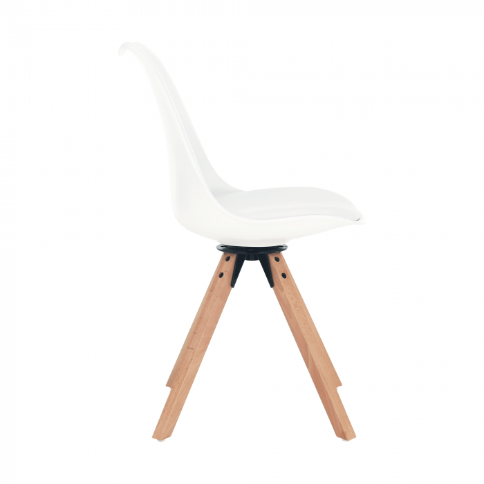 Scaun pivotant elegant, alb, ETOSA [7]