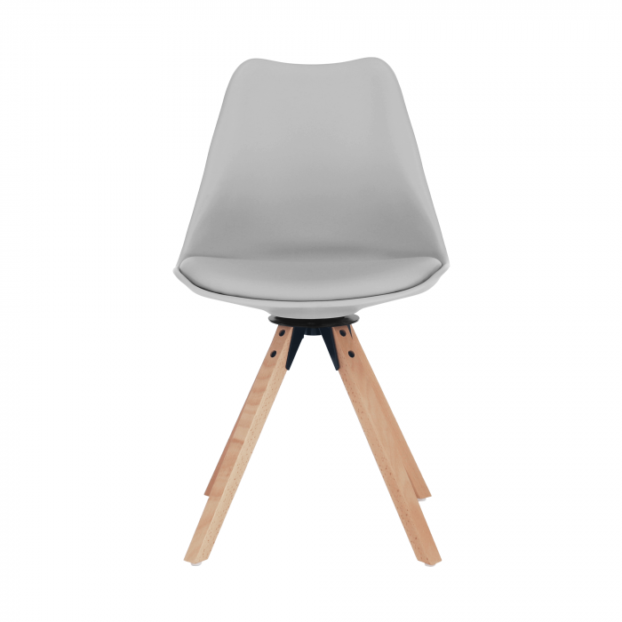 Scaun pivotant elegant, gri deschis, ETOSA [2]