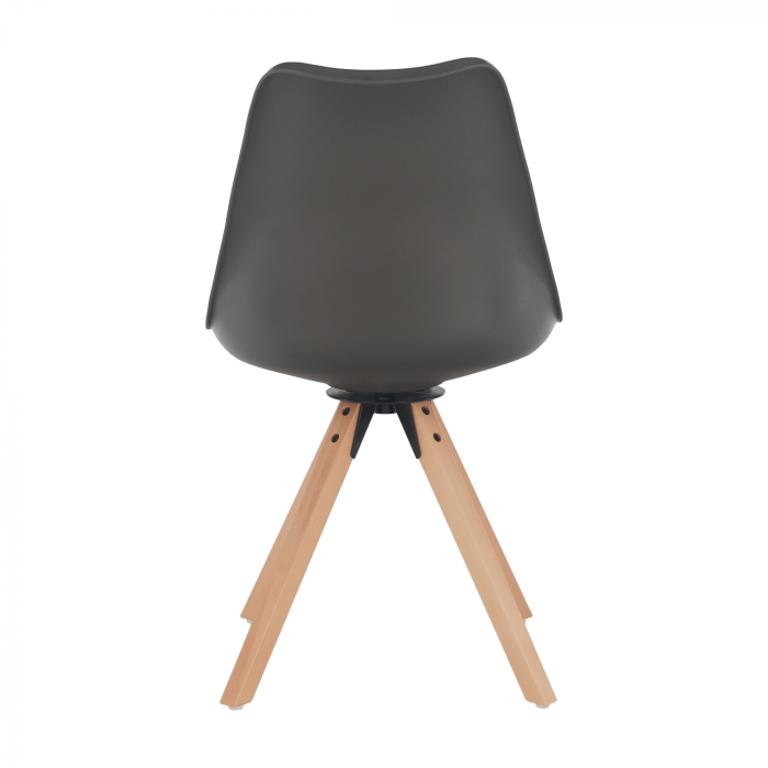 Scaun pivotant elegant, gri închis, ETOSA [6]
