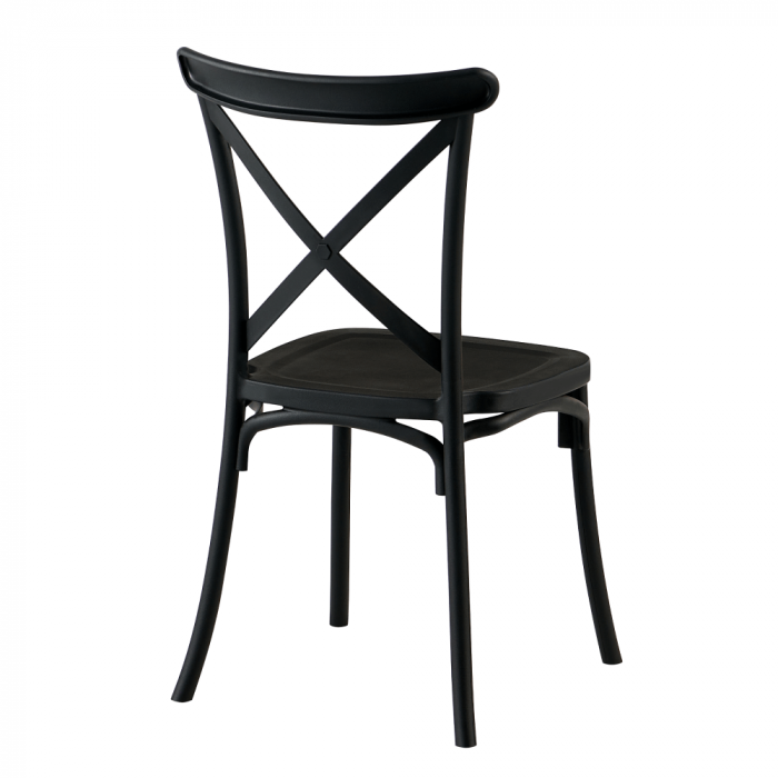 Scaun, pliabil, negru, SAVITA [2]