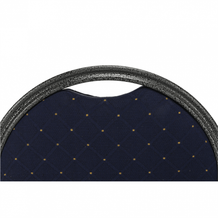 Scaun, rabatabil, textil albastru închis/gri cadru, JEFF 2 NEW [4]