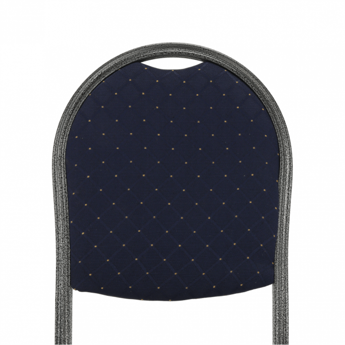 Scaun, rabatabil, textil albastru închis/gri cadru, JEFF 2 NEW [8]