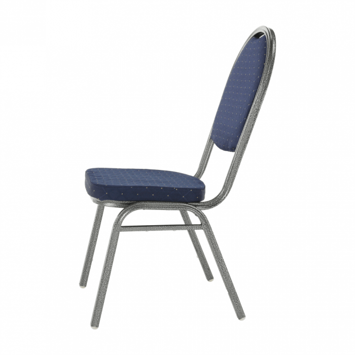 Scaun, rabatabil, textil albastru închis/gri cadru, JEFF 2 NEW [10]