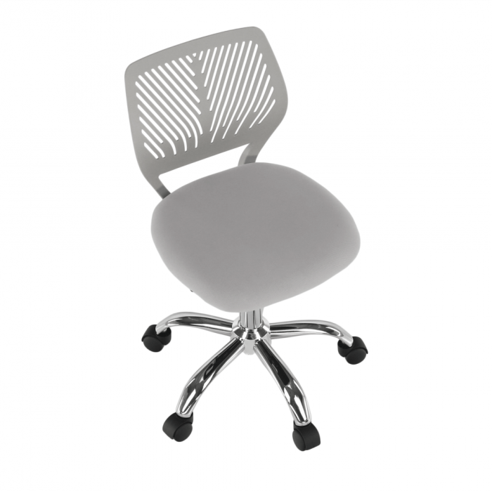Scaun rotativ, gri/crom, SELVA [15]
