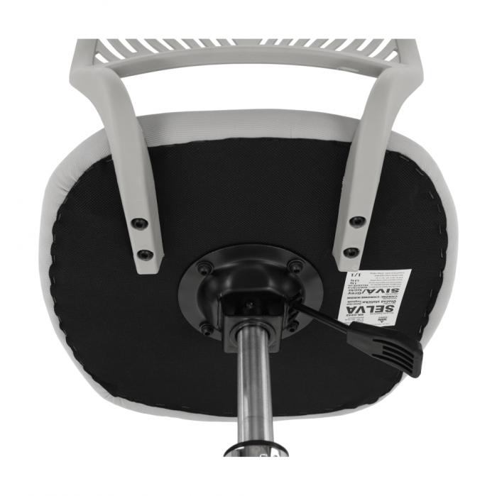 Scaun rotativ, gri/crom, SELVA [10]