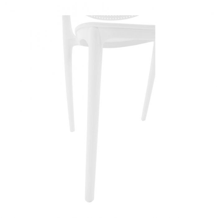 Scaun stivuibil, alb, FEDRA NEW [12]