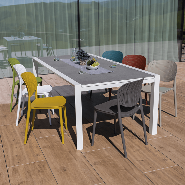 Scaun stivuibil, alb, FEDRA NEW [6]