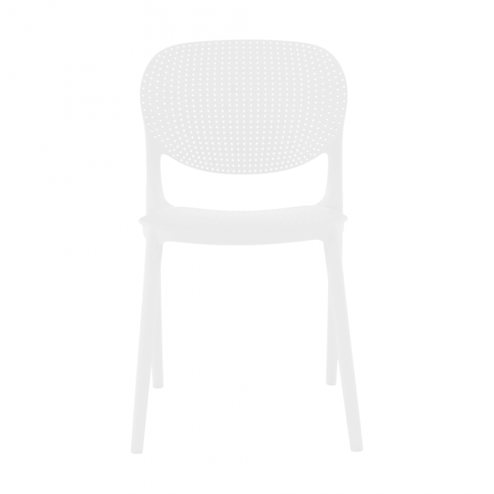 Scaun stivuibil, alb, FEDRA NEW [20]