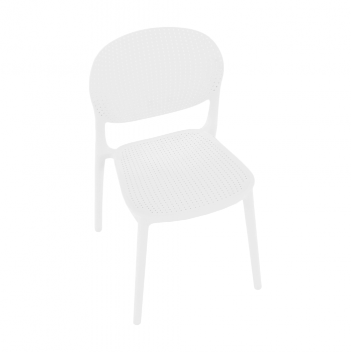 Scaun stivuibil, alb, FEDRA NEW [16]