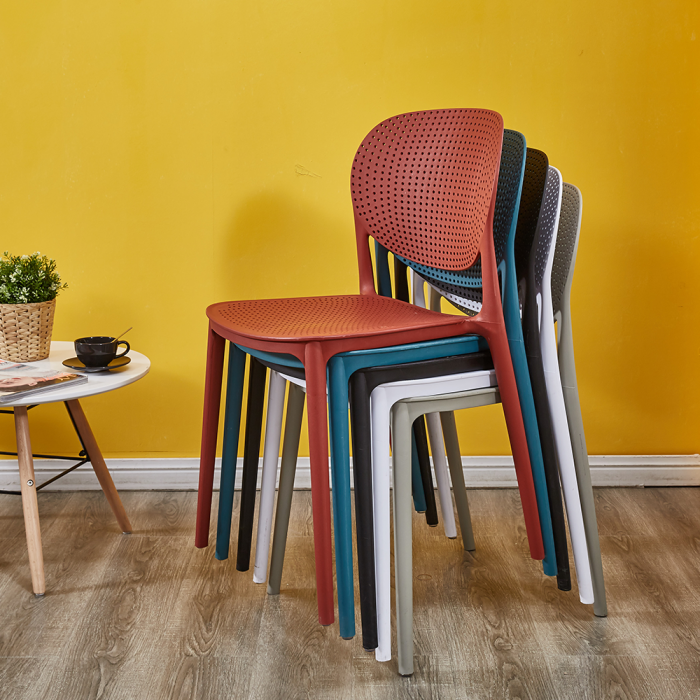 Scaun stivuibil, alb, FEDRA NEW [22]