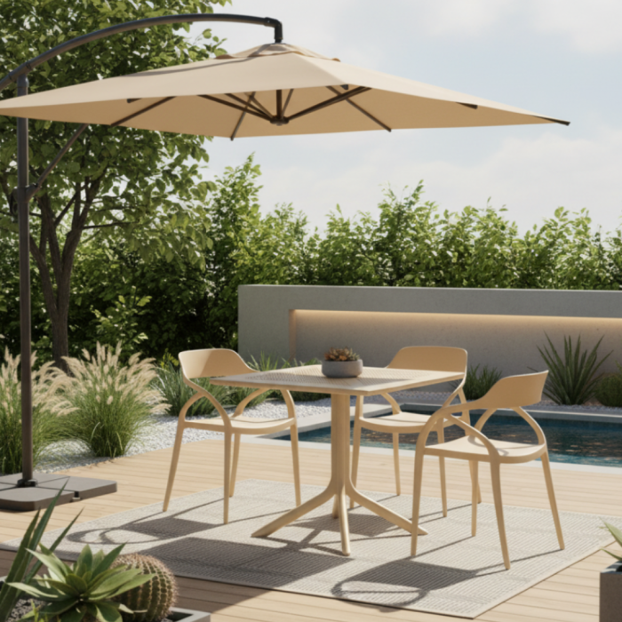 Scaun stivuibil, gri-maroniu Taupe, ALFIO [8]