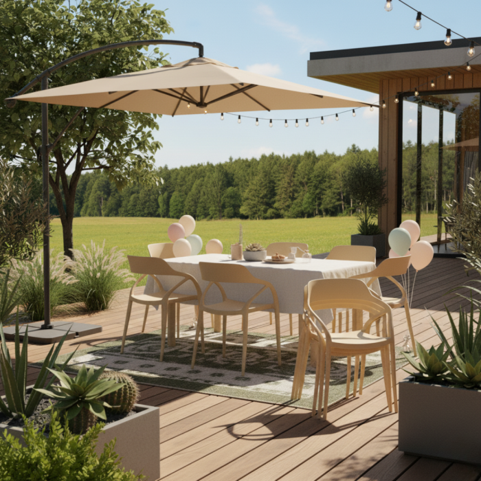 Scaun stivuibil, gri-maroniu Taupe, ALFIO [6]