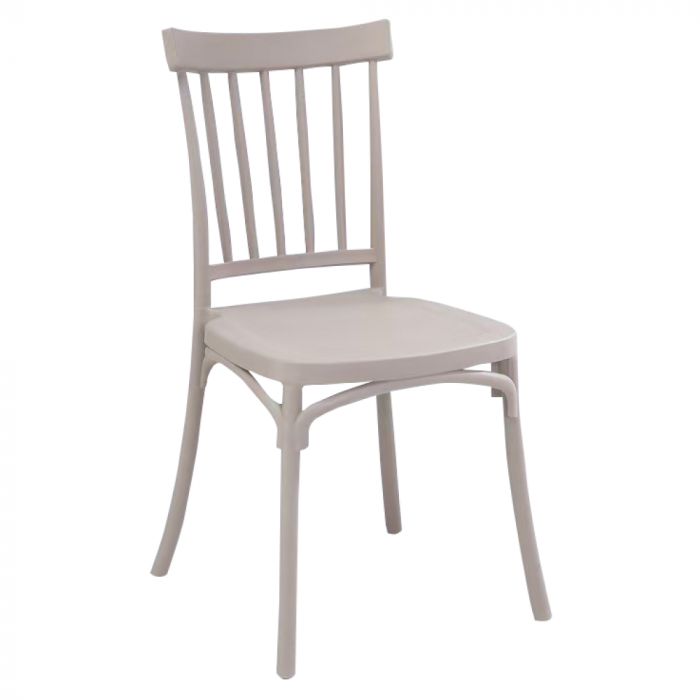 Scaun stivuibil, gri-maroniu Taupe, SAZEN [1]