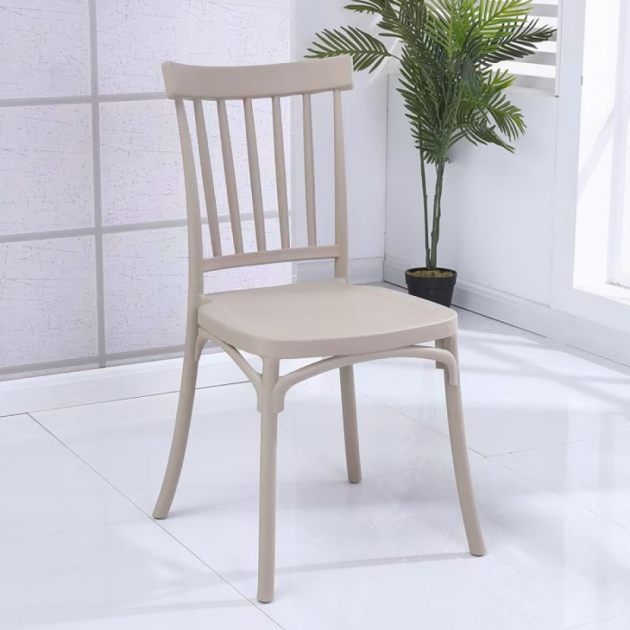 Scaun stivuibil, gri-maroniu Taupe, SAZEN [3]