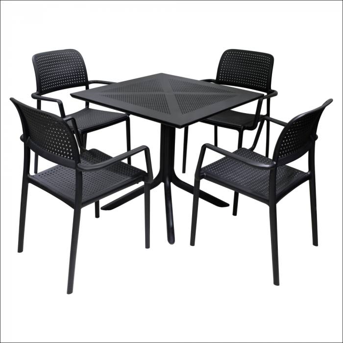 Scaun stivuibil, negru, DENTON NEW [2]