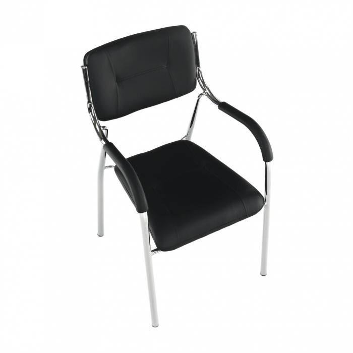 Scaun stivuibil, negru, ILHAM [2]