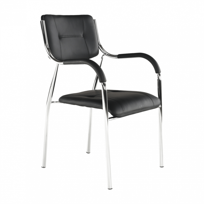 Scaun stivuibil, negru, ILHAM [4]