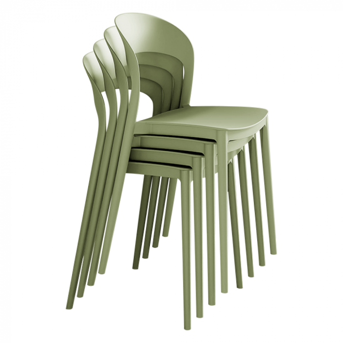 Scaun stivuibil, verde, RADANA NEW [6]