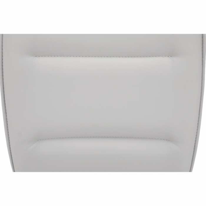 Scaun sufragerie, piele eco gri/metal cromat, Bortis Impex [13]