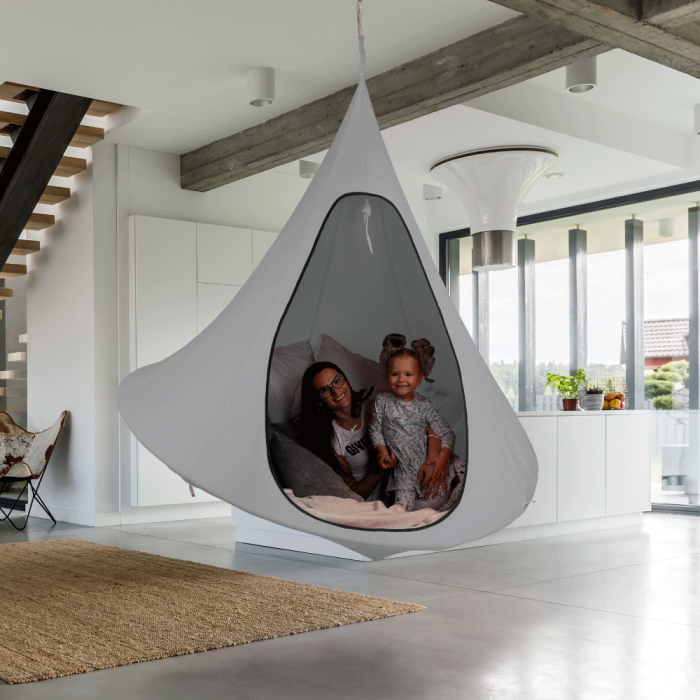 Scaun suspendabil balansoar, gri deschis, KLORIN BIG SIZE [15]