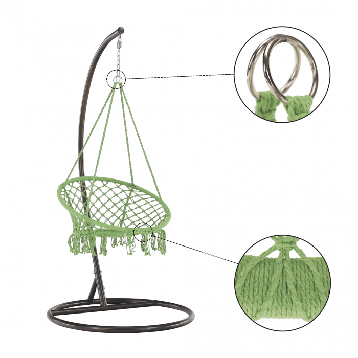 Scaun suspendabil, verde greenery, AMADO 2 NEW [13]