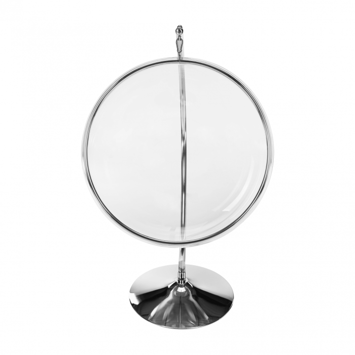 Scaun suspendat cu suport, transparent/ argintiu/ gri, BUBBLE NEW TIP 3 [26]