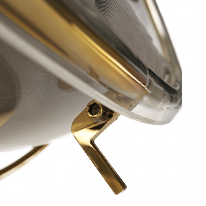 Scaun suspendat cu suport, transparent/ auriu/ gri, BUBBLE NEW TIP 2 [16]