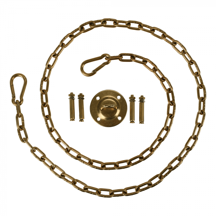 Scaun suspendat, transparent/ auriu/ alb, BUBBLE TIP 1 [29]