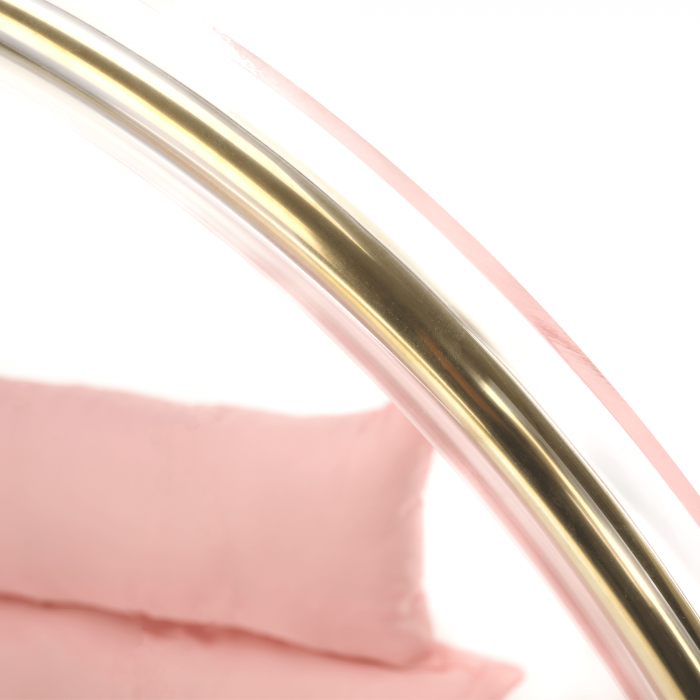 Scaun suspendat, transparent/ auriu/ roz, BUBBLE NEW TIP 1 [26]