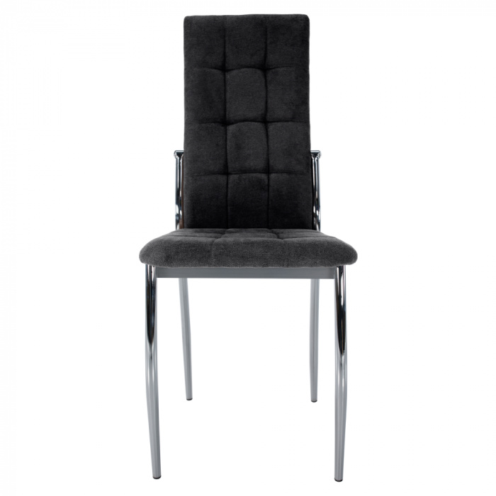 Scaun, ţesătură gri închis/metal, ADORA 2 NEW [4]