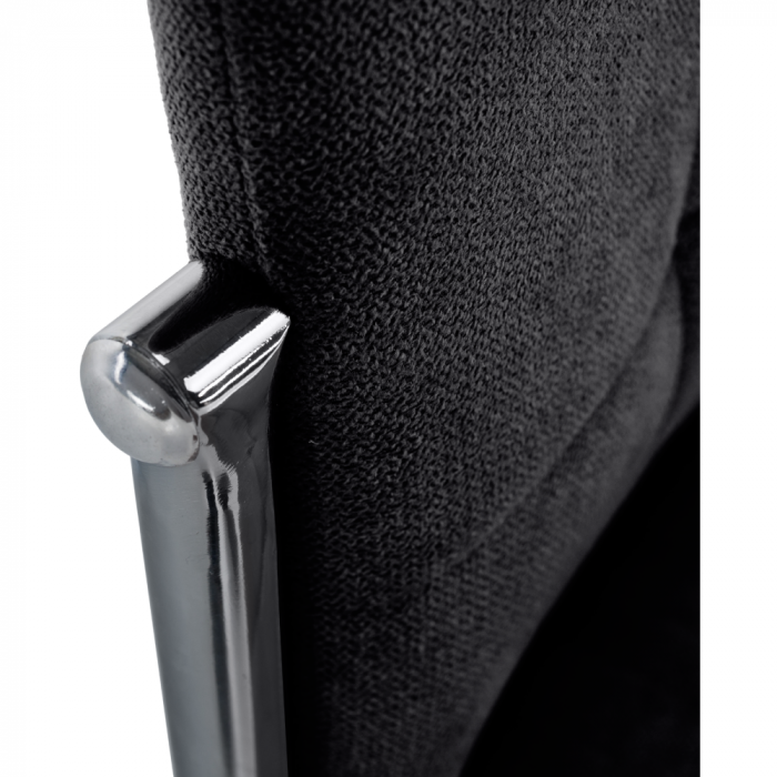 Scaun, ţesătură gri închis/metal, ADORA 2 NEW [5]