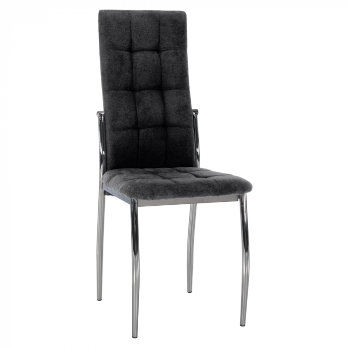 Scaun, ţesătură gri închis/metal, ADORA 2 NEW [1]