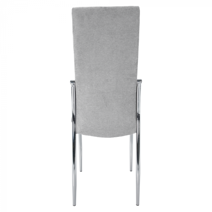 Scaun, ţesătură gri/metal, ADORA 2 NEW [3]