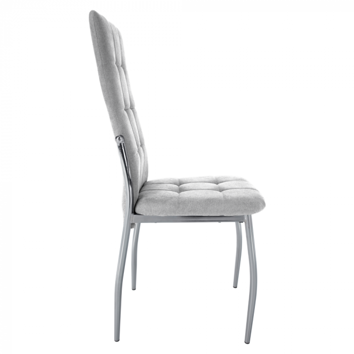 Scaun, ţesătură gri/metal, ADORA 2 NEW [2]