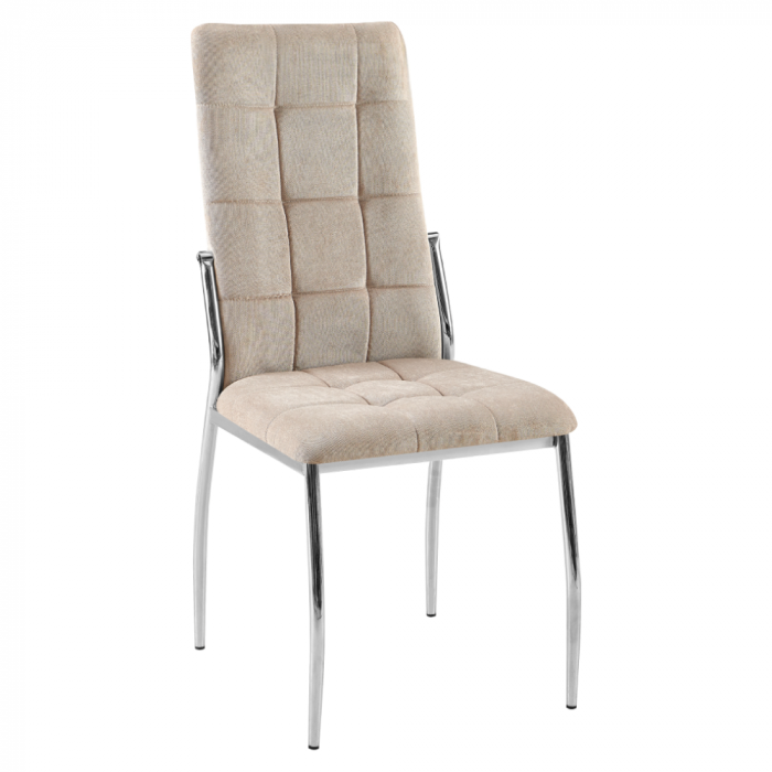 Scaun, pentru living /bucatarie textil maro/metal, ADORA 2 NEW [1]
