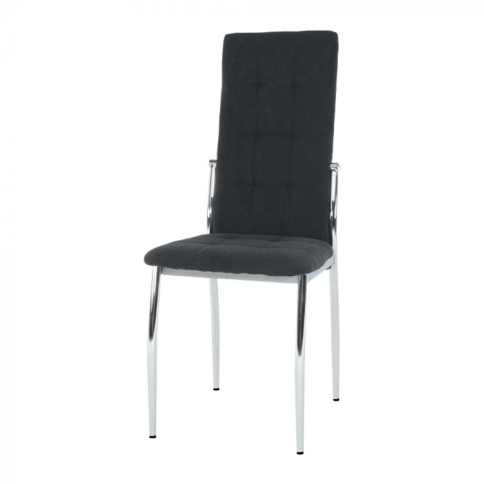 Scaun, ţesătură negru/metal, ADORA NEW [6]