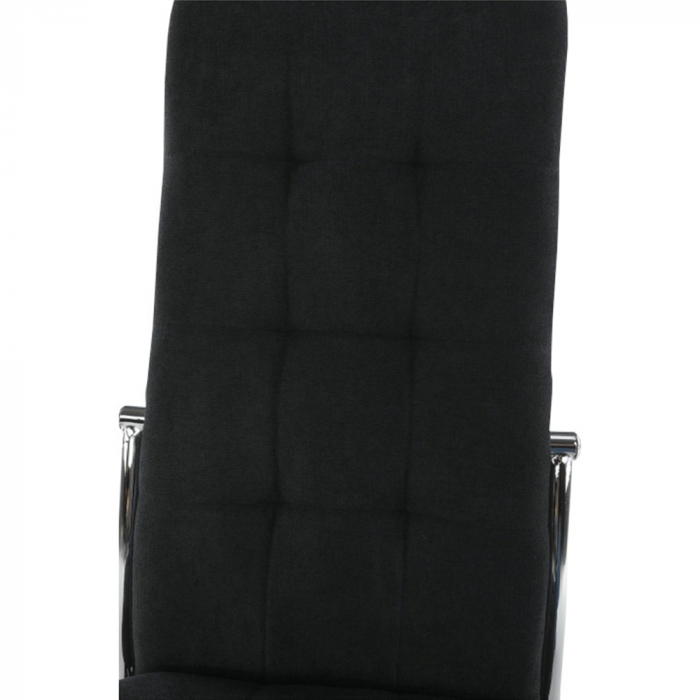 Scaun, ţesătură negru/metal, ADORA NEW [11]